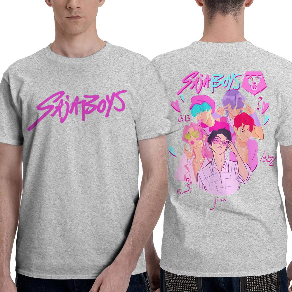 2025 Men Women T-Shirt Saja Boys KPop Demon Hunters T Shirts Harajuku Jinu Abby Mystery Summer Tees Casual Clothes Birthday Gift