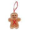 Gingerbread Man Ornaments Initial Alphabet Monogram Gingerbread Hanging Ornament Family Name Letter Xmas Tree Decor