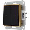 Roller Blind Switch Without Frame Karlik Mini Matt Black/gold