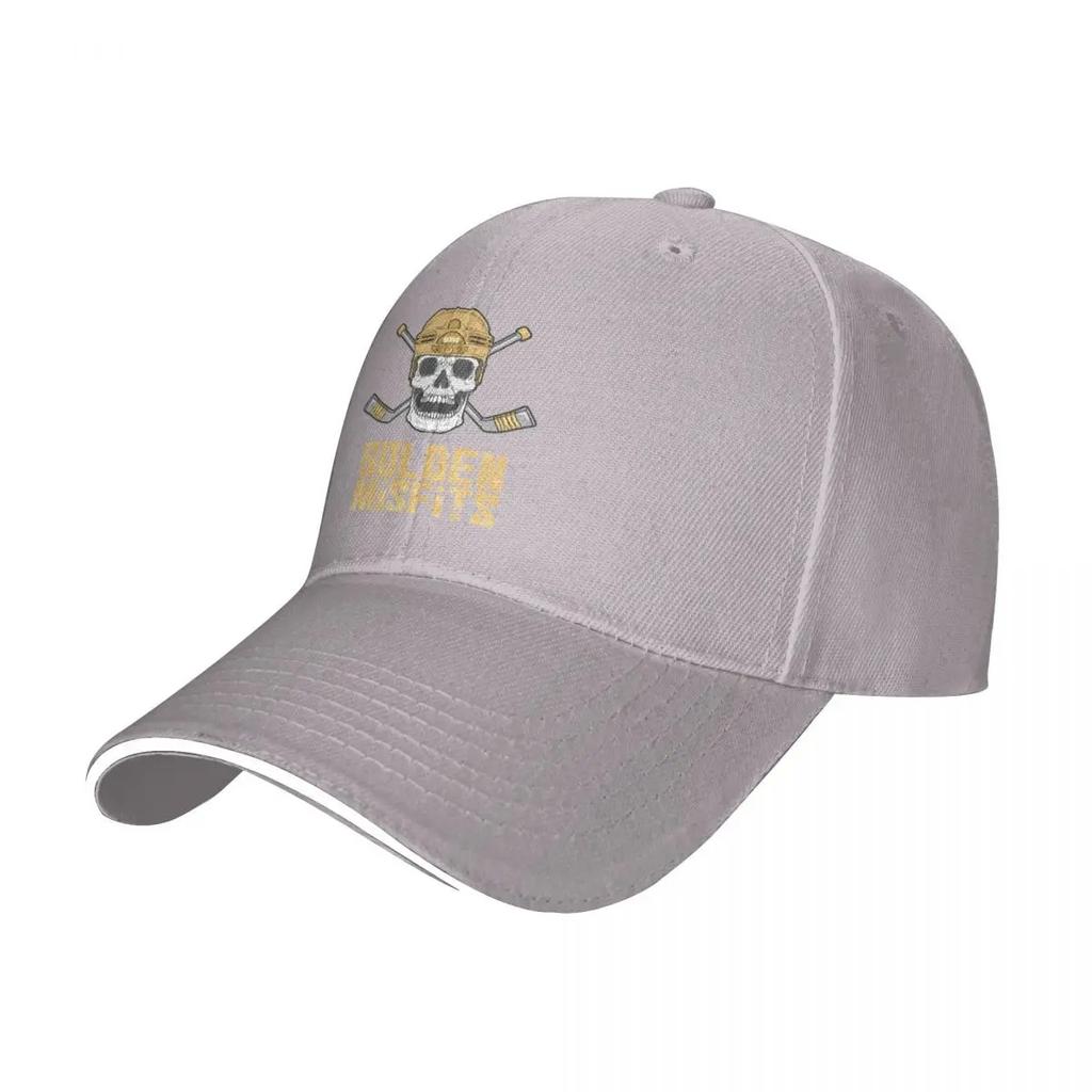Golden Misfits Baseball Cap Fashion Misfits Heavy Metal Skeleton Skull Sandwich Caps for Men Women Polyester Sun Hat Activities