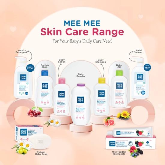 Sapone per Bambini Mee Mee 75g, Confezione da 3 (Compra 2, Ricevi 1 Gratis) | Sapone da Bagno Nutriente con Burro di Karité e Cacao Naturali | Per la Pelle Sensibile del Bambino