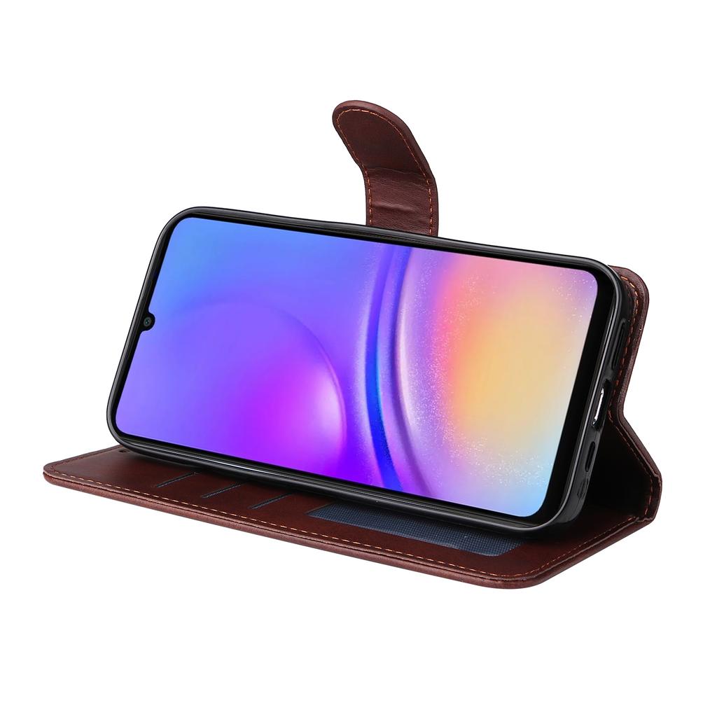 For Samsung Galaxy A06 4G Case PU Leather Phone Cover with Cash/Card Slots