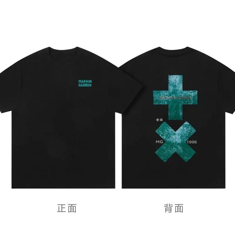 2025 Sommer Neue Mode Lässig Hochwertiges Bedrucktes Baumwoll Kurzarm Mode Lässig T-Shirt Unisex Große Größe