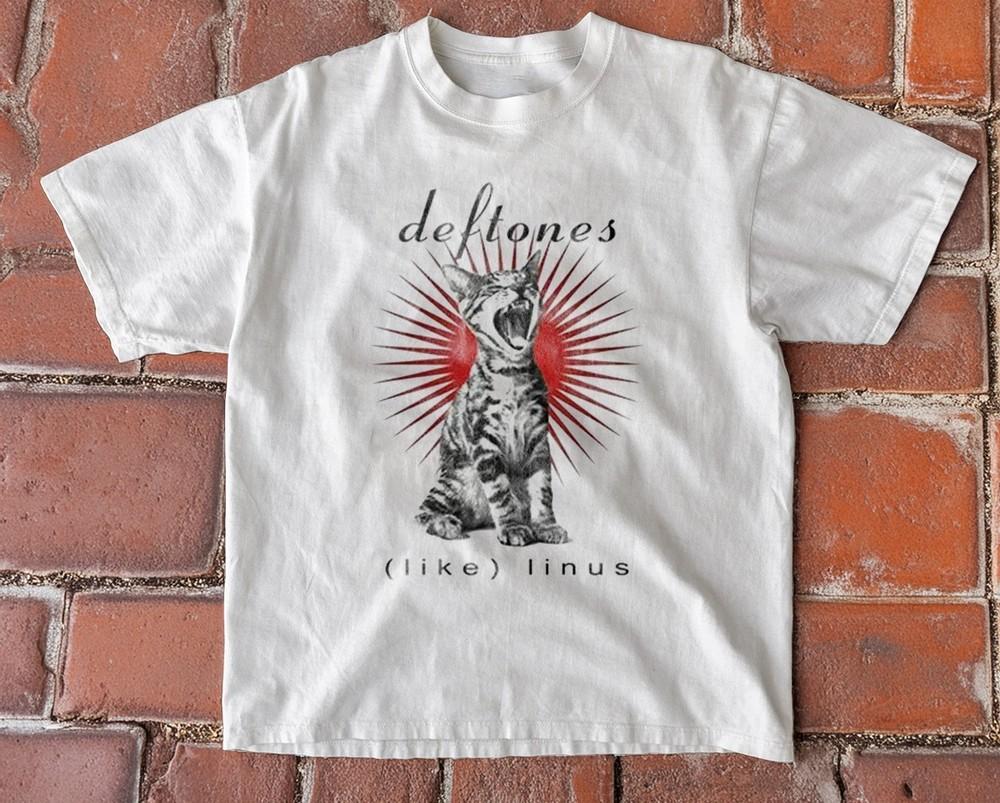 Deftones Band Linus Album White White Cotton Tshirt Unisex T-Shirt M