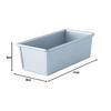 Tiger Crown Silver Cake Pan, 90 X 178 X 60 Mm, Fits 0.5 Loaf Ulster Pound, Small, Steel with Aluminum Plated Finish, 2311