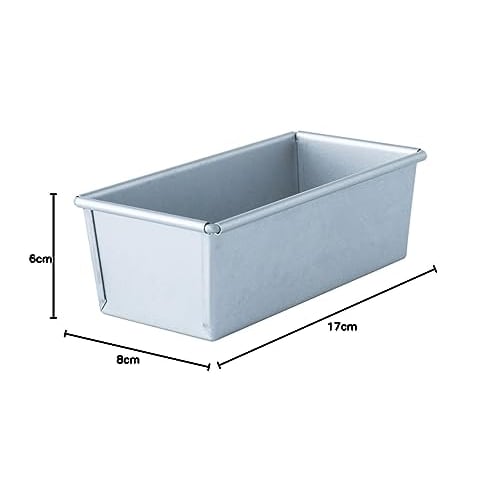 Tiger Crown Silver Cake Pan, 90 X 178 X 60 Mm, Fits 0.5 Loaf Ulster Pound, Small, Steel with Aluminum Plated Finish, 2311