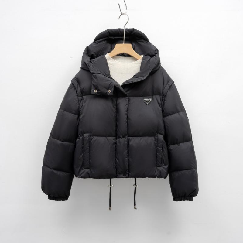 

Однотонная одежда из хлопка со съемными рукавами, женская зимняя одежда нового дизайна, короткий жилет с капюшоном, одежда для хлеба S