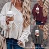 Podzim a zima horký výprodej street hipsterský svetr s třásněmi odhalující ramena evropský a americký dlouhý svetr dámský univerzální
