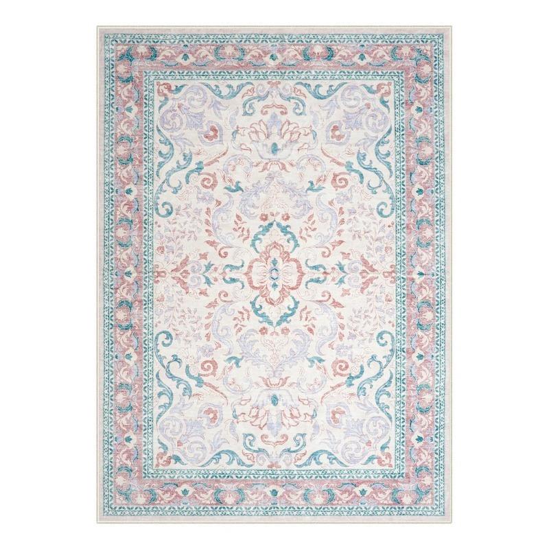 Vintage Floral Garden Elegance Dywan Klasyczny Europejski Design Dywan do Salonu Bohema Dekoracyjny Dywan do Sypialni Antypoślizgowy Wycieraczka