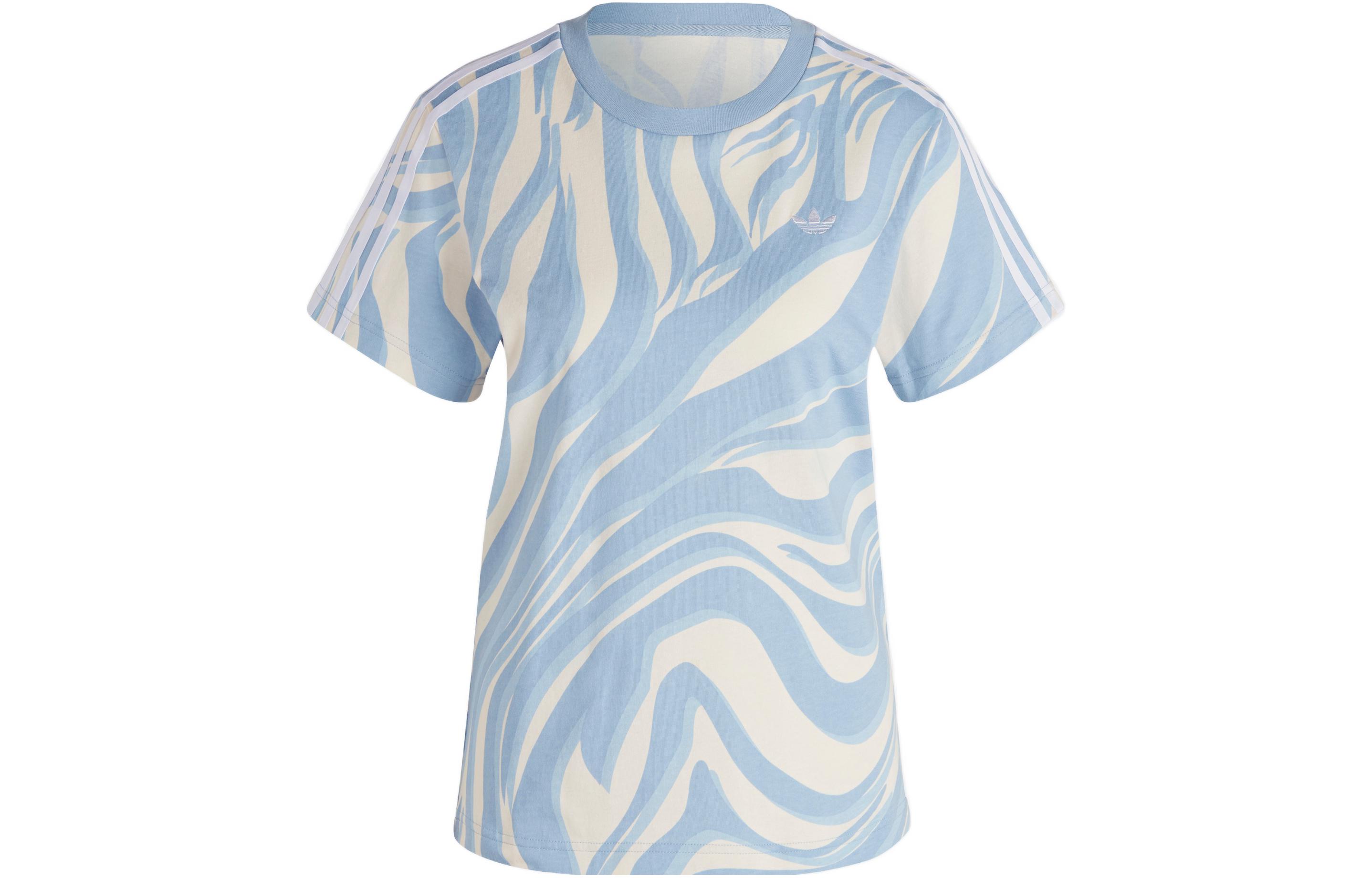 Adidas Regular T Shirt Women s Sky Blue IJ8193 XS