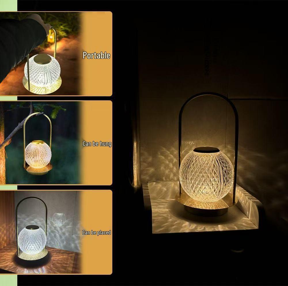 Portable Metal Table Lamp: Creative Turkey Design for Camping, Bar, Bedroom, and Bedside Atmosphere