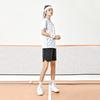 Li Ning Badminton Series Logo Stripe Print Straight Cut Short Sleeve T-Shirt Unisex Tops White AAYU269-2