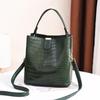 2026 Embossed Crocodile Pattern Women's Shoulder Bag – Stylish, Elegant Bucket Handbag