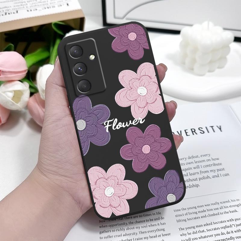 Funda de Teléfono con Flores Moteadas Para Samsung Galaxy A56 A36 A26 A16 A06 A55 A35 A25 A15 A05 A05S A54 A34 A24 A14 A04 A04S A04E 4G 5G C