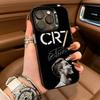 Custodia per Telefono C-R-7 R-Ronaldo Per IPhone17  16 11 12 13 14 15 16 Pro Max Plus Cover Colorata Argento Funda Bumper