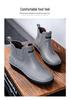 Men's Lightweight Waterproof Ankle Rain Boots - Non-Slip, Wear-Resistant Outdoor Shoes