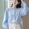 School Season Shirt Women's Spring and Autumn Design Sense Niche Loose Top Small Shirt College Style Temperament Thin