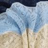 2026 Summer Blue Pine Mist Short-Sleeved Ice Silk Knit Sweater for Women - Elegant, Skin-Brightening Design
