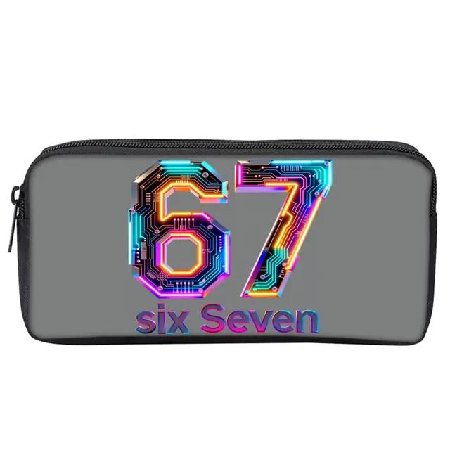 Astuccio Colorato con Stampa Numero 67 Cartone Animato 3D Materiale Scolastico Ragazzo/Ragazze Miglior Regalo Bambini