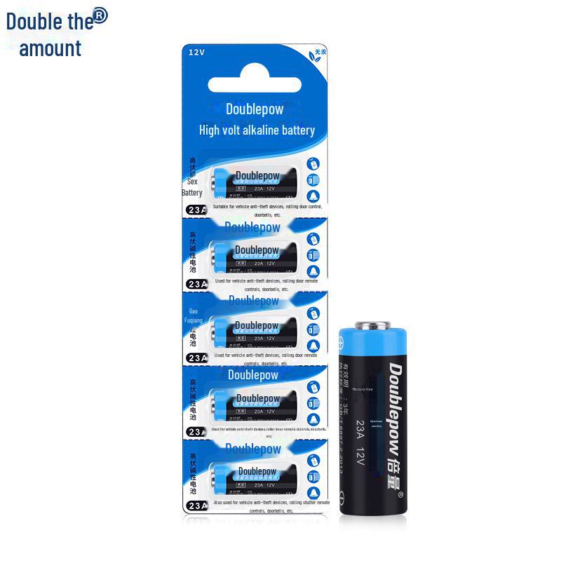 Alkaline 12V 23A Battery for Doorbell, Remote, and Garage Controls