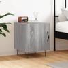 Bedside Table - Maison Exclusive - Sonoma Grey - Engineered Wood - 1 Door 40x40x50 Cm