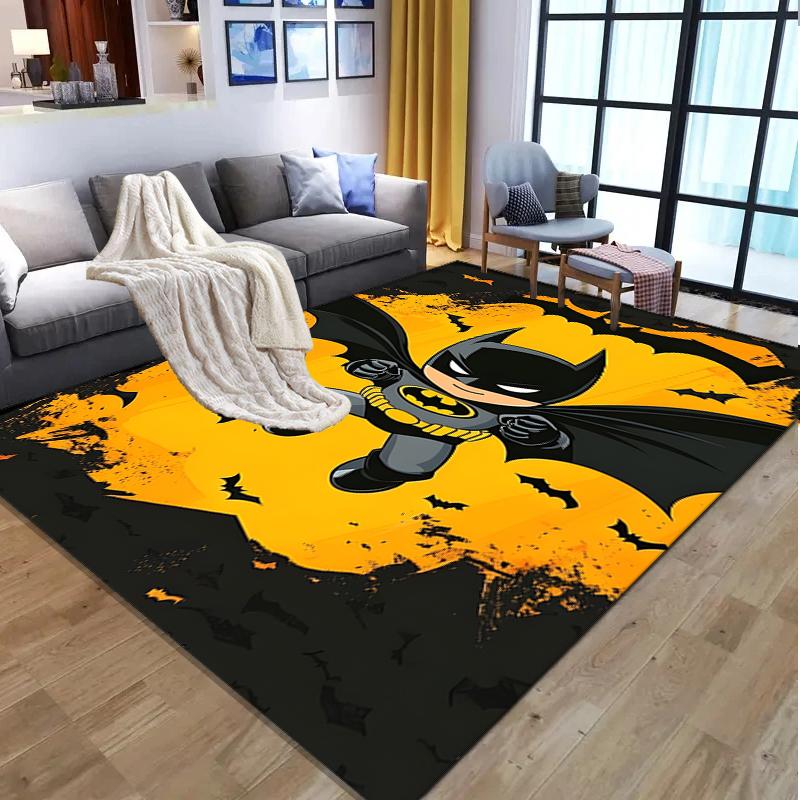 Batman Pattern Rug, Indoor/Outdoor Mat, for Picnic, Gameroom, Bedroom, Office, Living Room, Home Decor Carpet, Birthday Gift