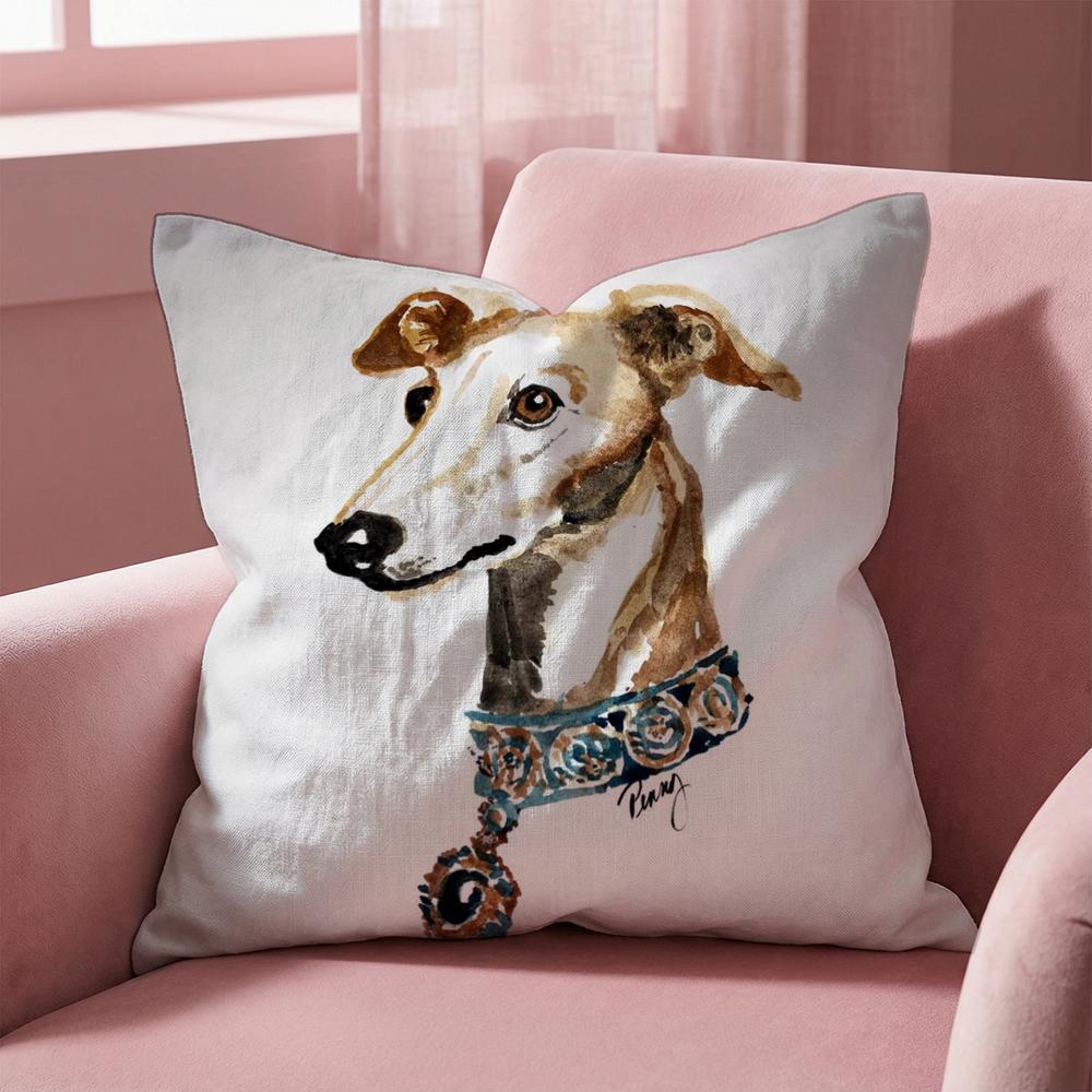Derp Whippet Cute Cushion Cover Multi-Scene Pillow Cover for Home & Car - Reversible, Soft & Durable for Daily Use