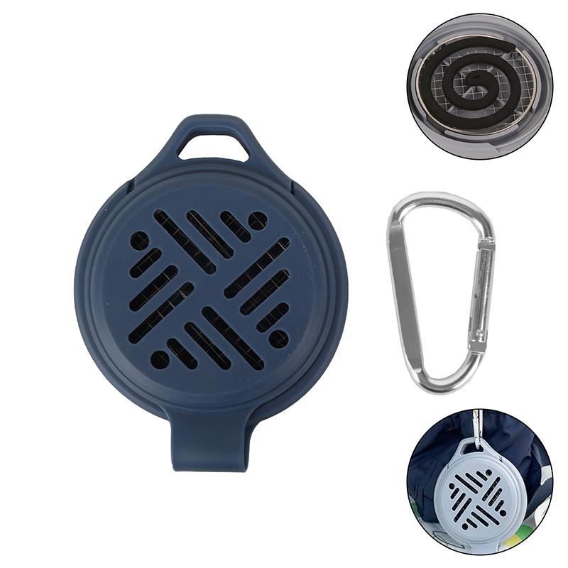 

Портативный держатель для москитных спиралей, силиконовая подставка для москитного благовония для улицы, патио, у бассейна, террасы, кемпинга, походов, аксессуар синий