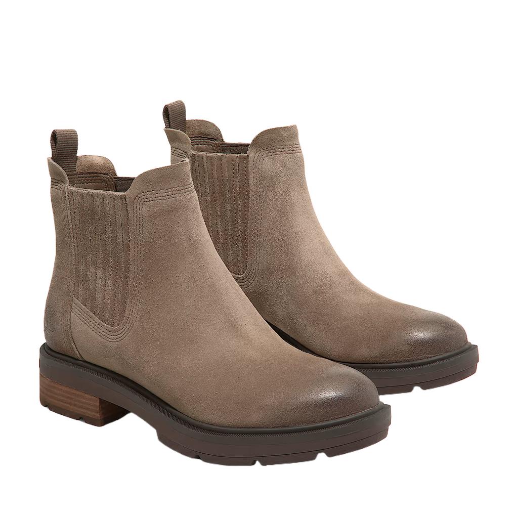 Timberland Brimfield Fashion Minimalist Classic Short Chelsea Boots Women Boots Gray TB0A2PBBES4