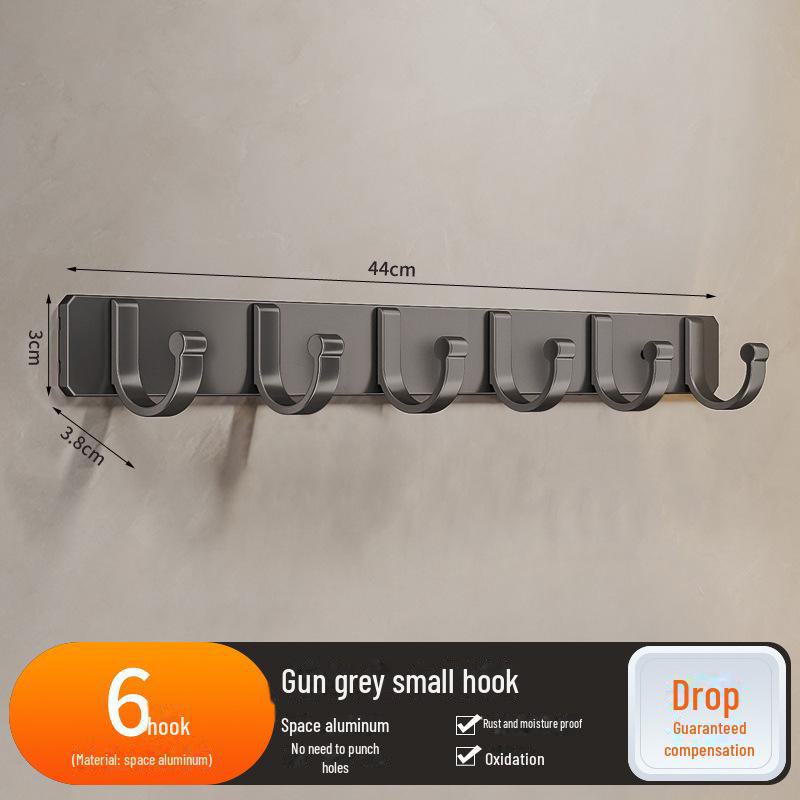 Punch-Free Strong Adhesive Wall Hooks for Kitchen and Bathroom