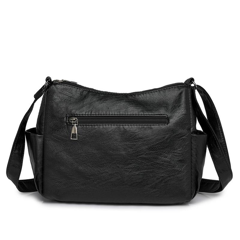 Fashion shoulder bag new women's practical washing simple messenger women's bag multi-layer backpack bag