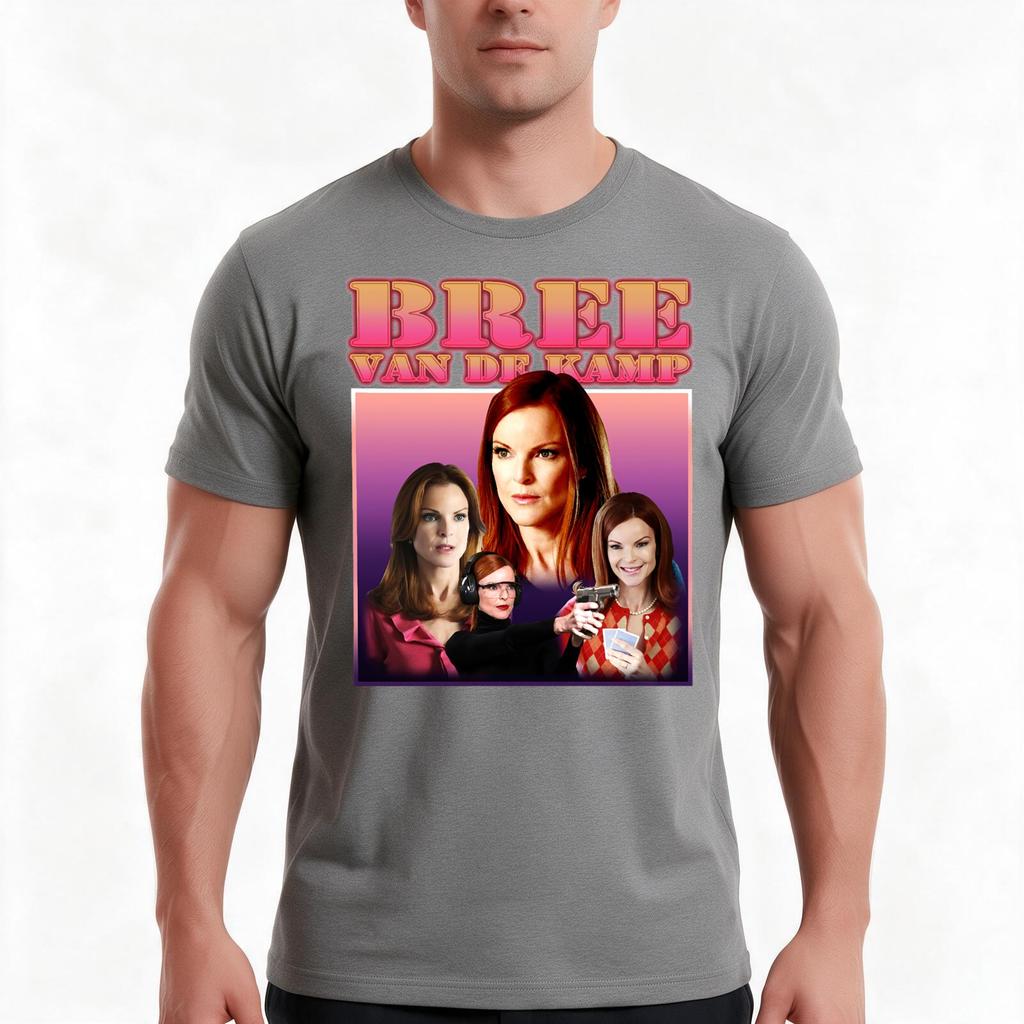 Bree Van De Kamp Homage Tshirt Summer Casual Cotton Tee Oversized Streetwear Tops Vintage Graphic Print Unisex Unisex Unisex