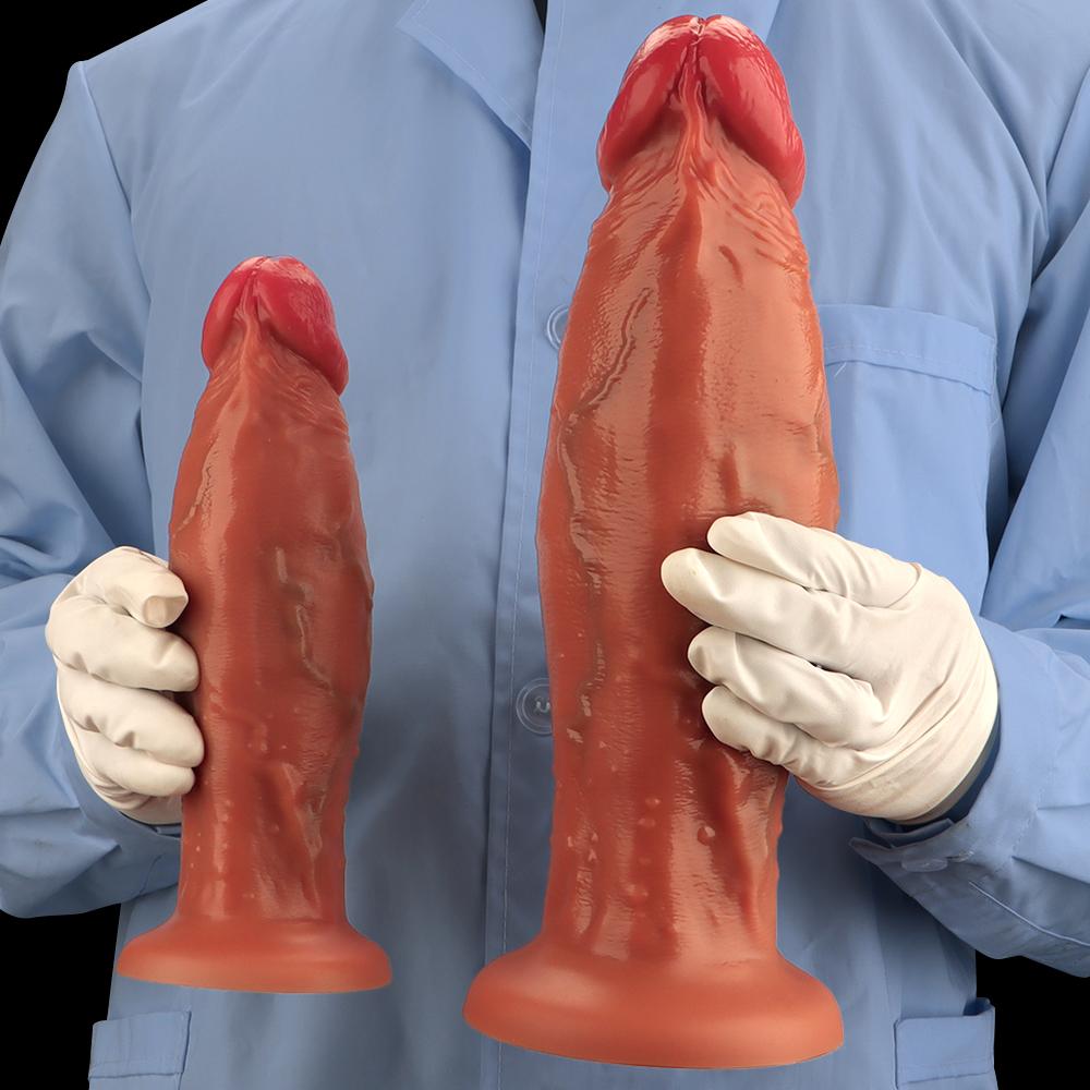Multiple Sizes Extra Large Liquid Silicone Dildo Butt Plugs Sex Toys Masturbator Strap On Penis Big Dick Realistic Cock