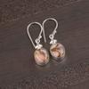 Pink Copper Turquoise Gemsstone 925 Sterling Silver Lovely Jewelry Earrings Gift EE-6-40