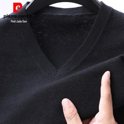 Pierre Cardin Men's 100% Pure Wool V-Neck Sleeveless Sweater Vest