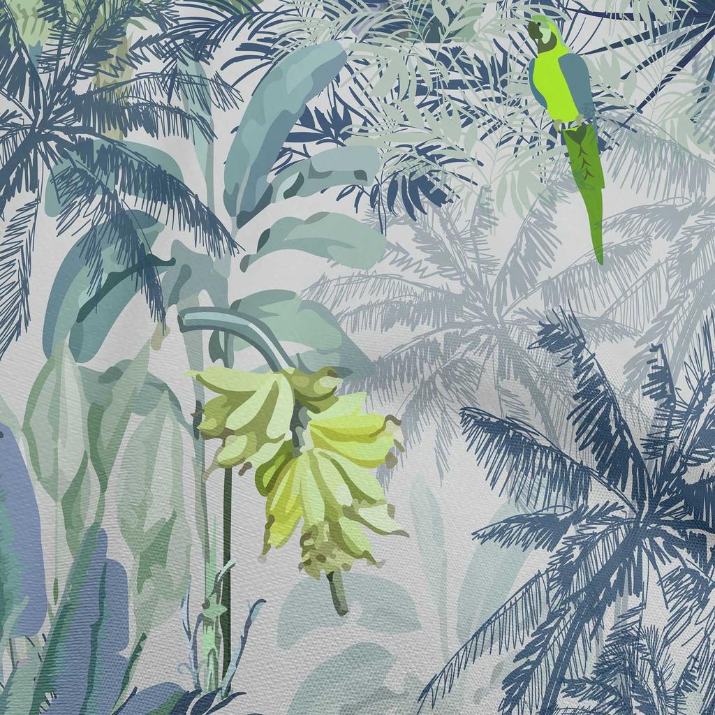 oneOone Cotton Flex Medium Purple Fabric Tropical Animal Sewing Fabric By The Yard Printed Diy Clothing Sewing Supplies 40 Inch