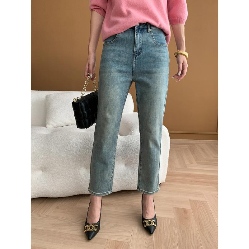 

Sinan Petite Slimming Cigarette Leg Cropped Denim Jeans, Autumn/Winter 2025 Style SN6132 Medium