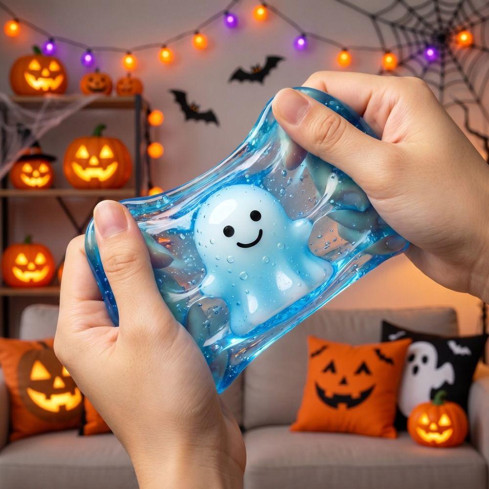 Slow Rebound Stress Ball Super Soft Maltose Pinch Stress Ball Ghost Shape Bat Shape Anti Stress Toy Anxiety Relief