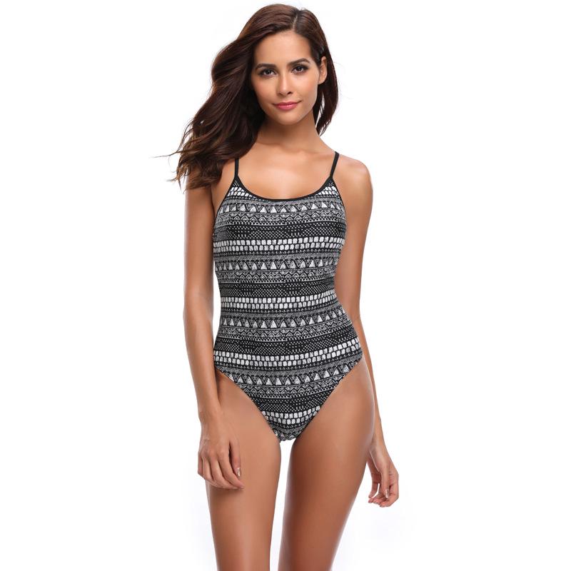 

Women Patchwork One Piece Bikini Push-Up Pad Swimwear Swimsuit Beachwear Cover up Dropping L