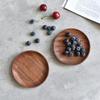 Solid Household Dried Fruit Tableware Bread Dessert Snack Plate Wooden Plate Food Dish Serving Tray