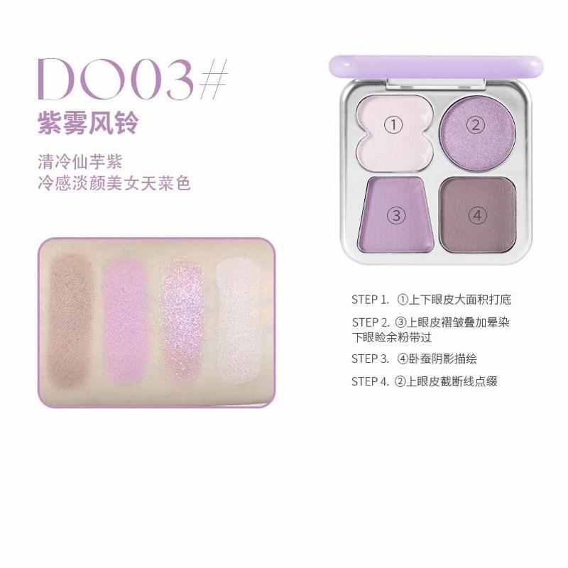 Biya - Joyful Dream 4-Color Eyeshadow Palette - 4 Types