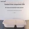 Huazhe Jingwei Eco-Friendly 3-Compartment Corn Starch Meal Box