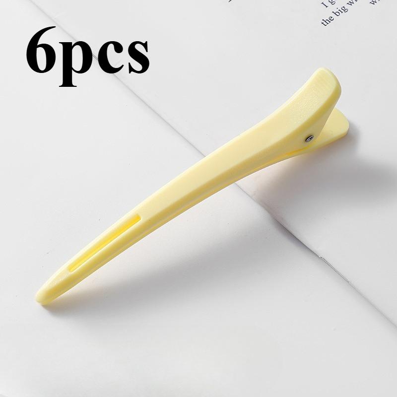 

6 шт. Нескользящие заколки для волос спереди | Профессиональное салонное и домашнее разделение для укладки волос, силиконовая лента, подходят для парикмахеров