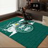 Cori-tiba Football Club Crest Printed Office Carpet Chair Cushion  Entryway Rug, Rugs for Living Room, Bedroom Christmas gifts