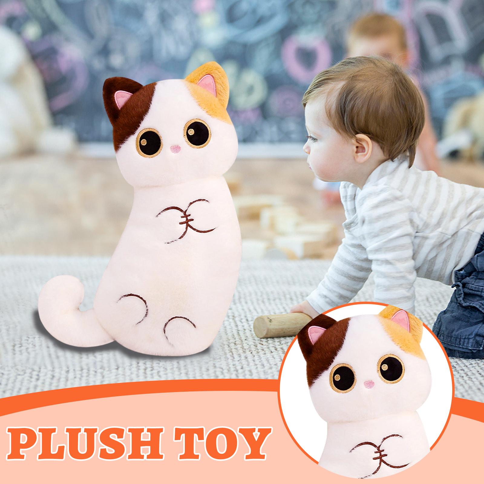 

Cute Three Flower CatPillow Plush Toy Sleeping Long Strip Cloth Doll Doll Cushion Children s Birthday Giftift one size