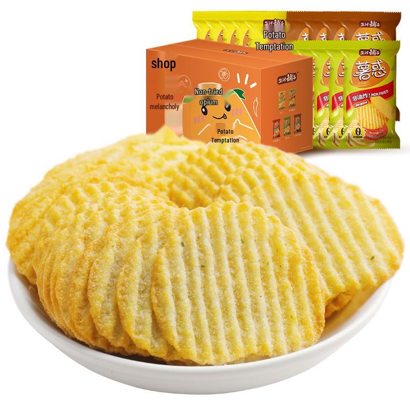 Нежареные картофельные чипсы Yanjin Puzi