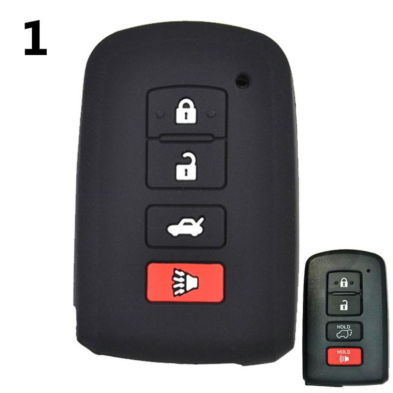 

Silicone Key Case Fob For Toyota avalon camry corolla rav4 Auris Yaris Highlander Land Cruiser Prius Tacoma Fortuner Mark X