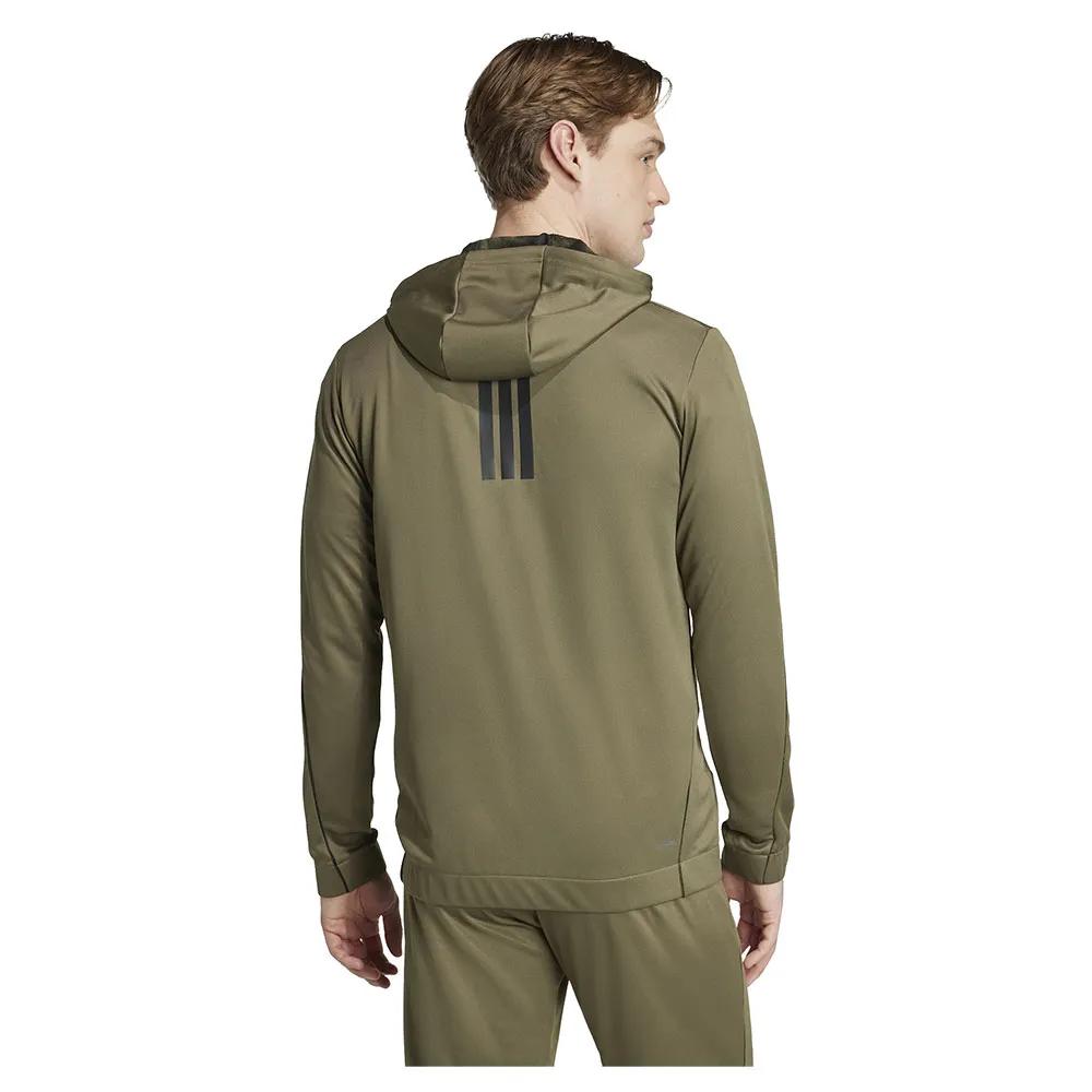 Adidas Train Essentials Full Zip Sweatshirt Synthetic Regular fit