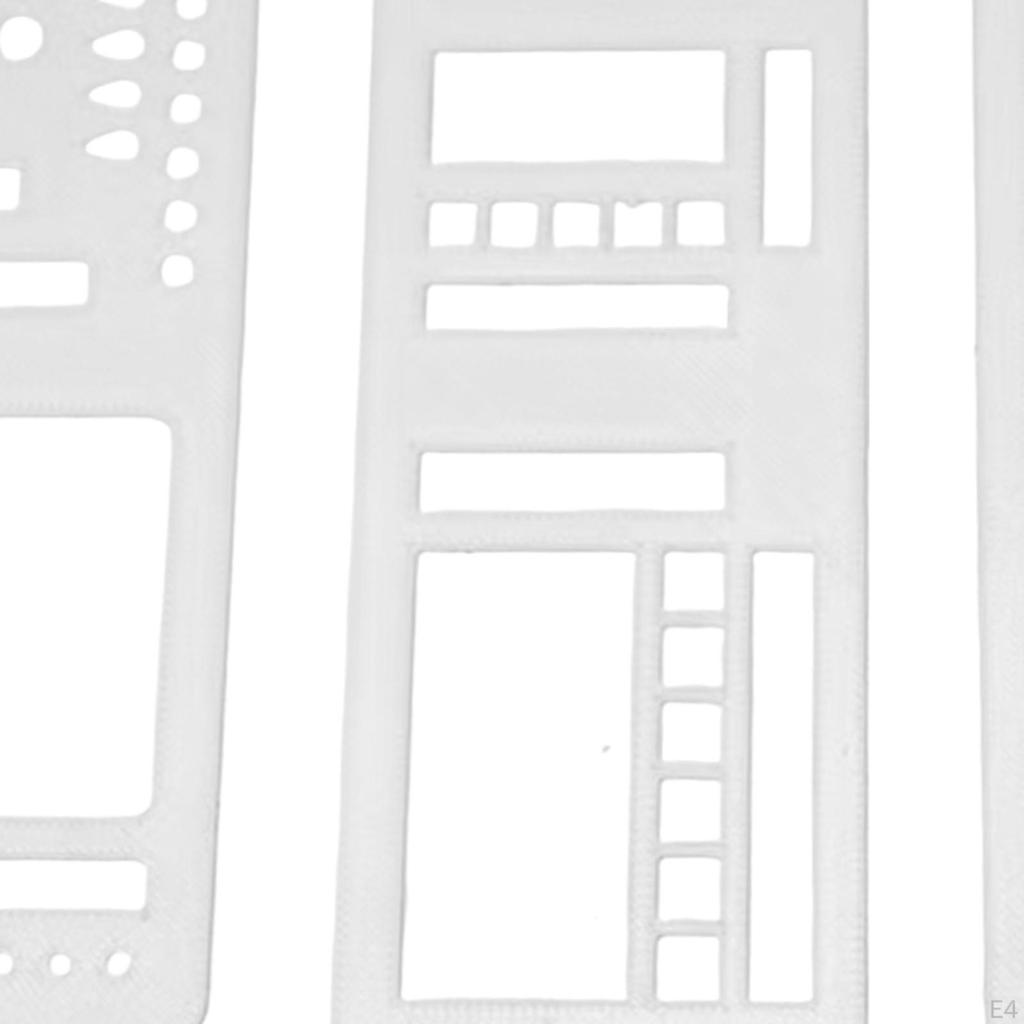 3 Stück Journal Schablonen Handgemachte Planer Stempel Listen Tagebuch Notizbuch Malen Basteln DIY Wiederverwendbar