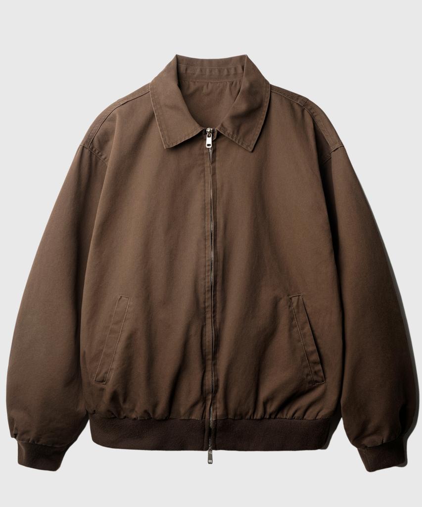 Jemut Workman Classic Harrington Jacket Brown Sojk2605